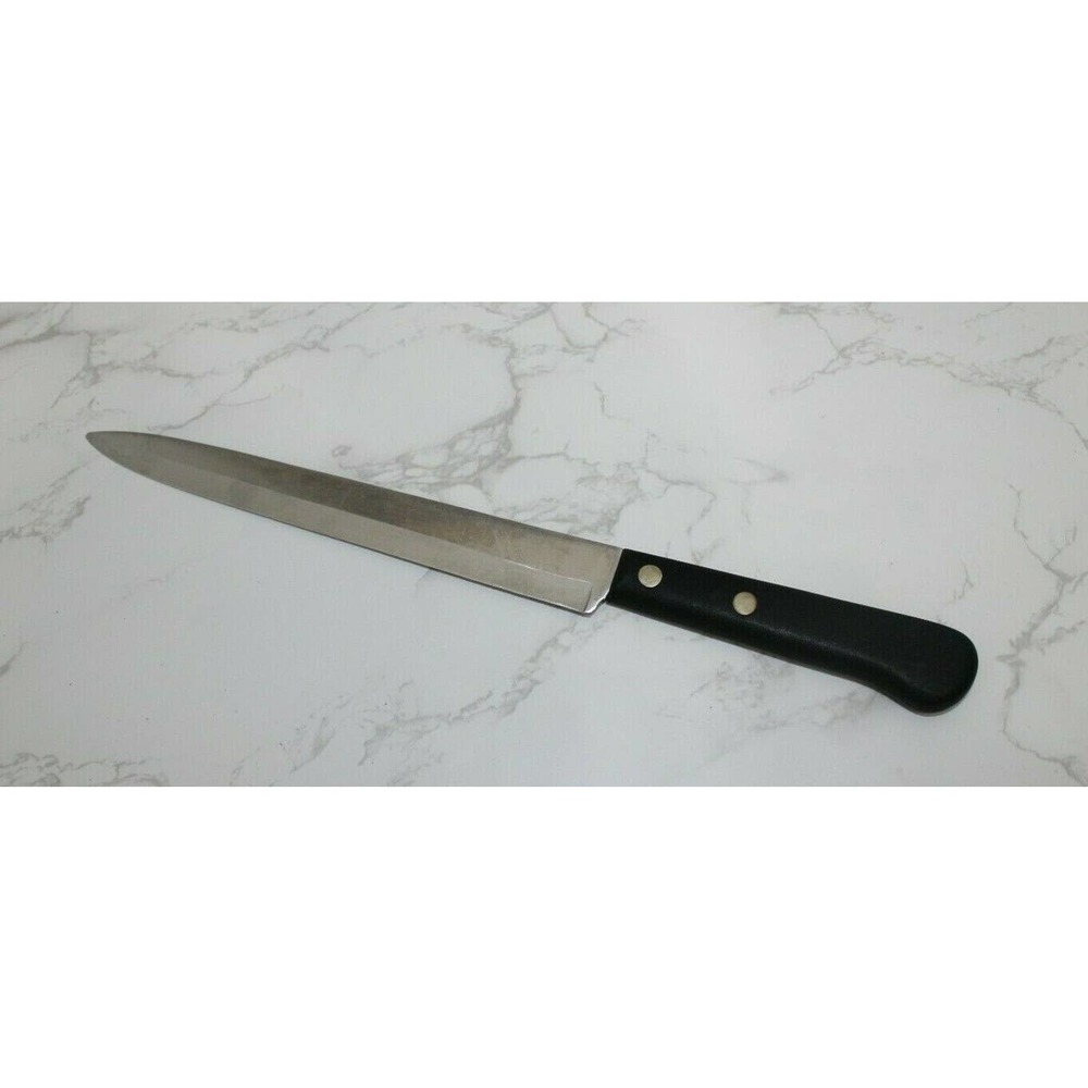 Robeson Shur Edge Frozen Heat Carving Slicing Knife 8" Blade USA Stain, 9" blade